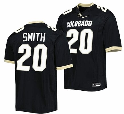 Deion Smith Jersey Colorado Buffaloes College Football Untouchable Replica Black #20 8 Deion Smith Jersey Colorado Buffaloes College Football Untouchable Replica Black #20