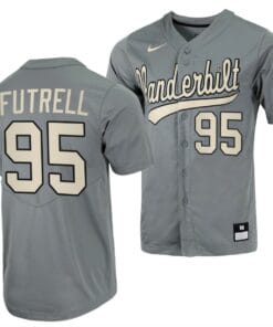 Devin Futrell Jersey Vanderbilt Commodores College Baseball Full-Button Grey #95