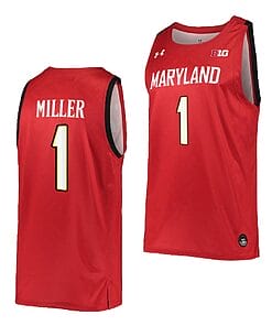 Diamond Miller Jersey Maryland Terrapins College Basketball NCAA eligibility Jersey 2023 WNBA Draft Red #1