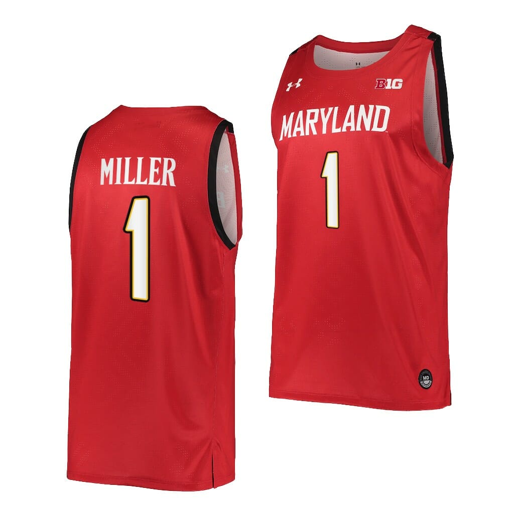 Diamond Miller Jersey Maryland Terrapins College Basketball NCAA eligibility Jersey 2023 WNBA Draft Red #1 1 Diamond Miller Jersey Maryland Terrapins College Basketball NCAA eligibility Jersey 2023 WNBA Draft Red #1