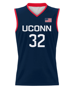 Donovan Clingan Jersey UConn Huskies College Basketball Navy 321 1