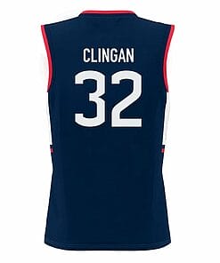 Donovan Clingan Jersey UConn Huskies College Basketball Navy 321