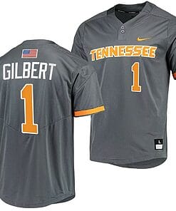 Drew Gilbert Jersey Tennessee Volunteers College Baseball Grey #1