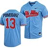 Drew Pomeranz Jersey Ole Miss Rebels College Baseball Blue #13