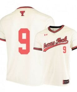 Dylan Neuse Jersey Texas Tech Red Raiders Baseball NCAA College Cream Alumni #9