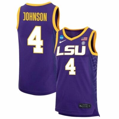 Flau'jae Johnson Jersey LSU Tigers Basketball 2023 NCAA College Purple #4 12 Flau'jae Johnson Jersey LSU Tigers Basketball 2023 NCAA College Purple #4