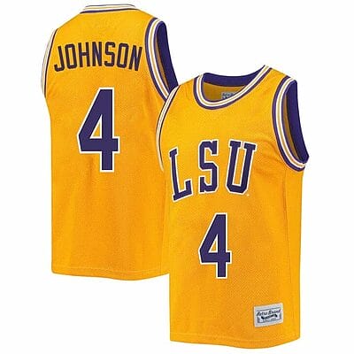 Flau'jae Johnson Jersey LSU Tigers Basketball 2023 NCAA College Retro Gold #4 12 Flau'jae Johnson Jersey LSU Tigers Basketball 2023 NCAA College Retro Gold #4