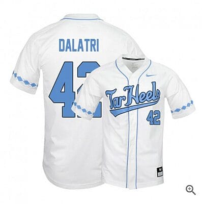 Gianluca Dalatri Jersey North Carolina Tar Heels Baseball NCAA College White Elite Alumni #42
