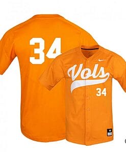 Garrett Crochet Jersey Tennessee Volunteers Baseball NCAA College Elite Orange Alumni #34