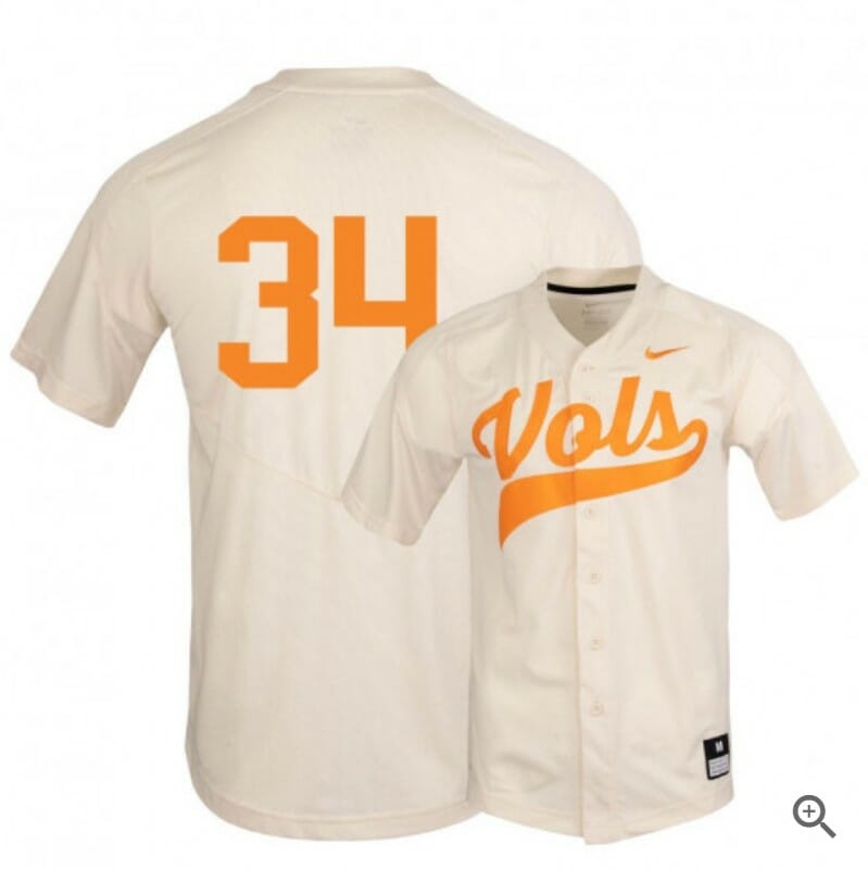 Garrett Crochet Jersey Tennessee Volunteers Baseball NCAA College Elite White Alumni #34 1 Garrett Crochet Jersey Tennessee Volunteers Baseball NCAA College Elite White Alumni #34