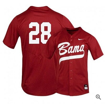 Gentry Tyler Jersey Alabama Crimson Tide Baseball NCAA College Alumni Red #28