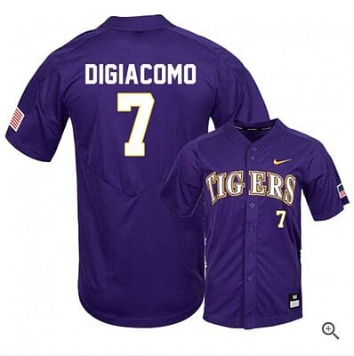 Giovanni DiGiacomo Jersey Lsu Tigers Baseball NCAA College Purple Elite Alumni #7 6 Giovanni DiGiacomo Jersey Lsu Tigers Baseball NCAA College Purple Elite Alumni #7