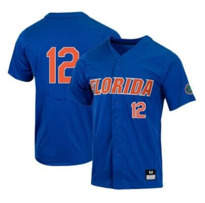 Hunter Barco Jersey Florida Gators Baseball NCAA College Full-Button Royal #12 6 Hunter Barco Jersey Florida Gators Baseball NCAA College Full-Button Royal #12