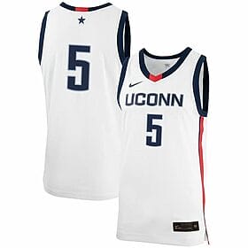 Hassan Diarra Jersey UConn Huskies College Basketball No Name White #5