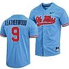 Hayden Leatherwood Jersey Ole Miss Rebels College Baseball Blue #9