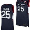 Ice Brady Jersey UConn Huskies College Basketball Navy Replica #25