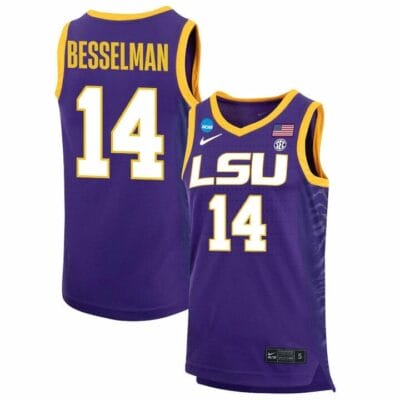 Izzy Besselman Jersey LSU Tigers Basketball 2023 NCAA College Purple #14