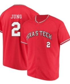 Jace Jung Jersey Texas Tech Red Raiders Baseball Under Armour NCAA College Red Alumni #2