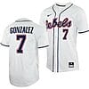 Jacob Gonzalez Jersey Ole Miss Rebels College Baseball White #7