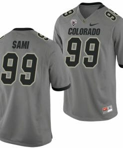 Jalen Sami Jersey Colorado Buffaloes College Football Game Gray #99