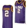 Jasmine Carson Jersey LSU Tigers 2023 NCAA Basketball National Champions Purple #2