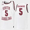 Jermaine Couisnard Jersey South Carolina Gamecocks College Basketball White Replica #5 5 Jermaine Couisnard Jersey South Carolina Gamecocks College Basketball White Replica #5
