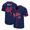 Jerrion Ealy Jersey Ole Miss Rebels Baseball NCAA College Navy Alumni #48