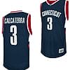 Joey Calcaterra Jersey UConn Huskies College Basketball Navy Retro #3