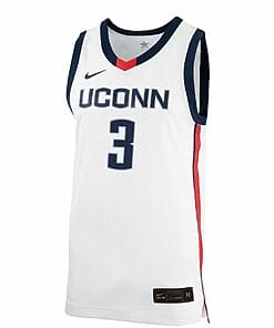 Joey Calcaterra Jersey UConn Huskies College Basketball No Name White #31 (1)