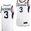 Joey Calcaterra Jersey UConn Huskies College Basketball White Replica #3