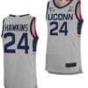 Jordan Hawkins Jersey UConn Huskies College Basketball Limited Gray #24 9 Jordan Hawkins Jersey UConn Huskies College Basketball Limited Gray #24