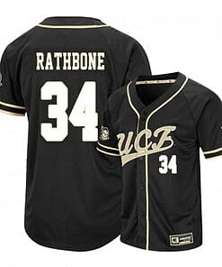 Jordan Rathbone Jersey UCF Knights Baseball NCAA College Black Alumni #34