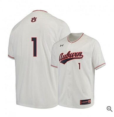 Judd Ward Jersey Auburn Tigers Baseball NCAA College White Alumni #1