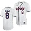 Justin Bench Jersey Ole Miss Rebels College Baseball White #8 3 Justin Bench Jersey Ole Miss Rebels College Baseball White #8