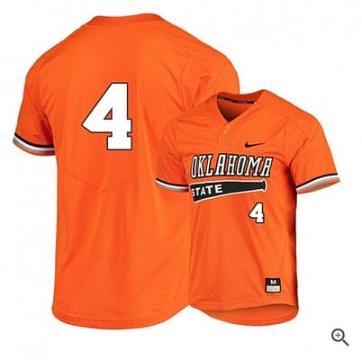 Kaden Polcovich Jersey Oklahoma State Cowboys Baseball NCAA College Orange Elite Alumni #4