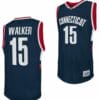 Kemba Walker Jersey UConn Huskies College Basketball Navy Retro #15