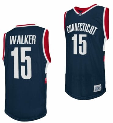 Kemba Walker Jersey UConn Huskies College Basketball Navy Retro #15