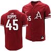 Kevin Kopps Jersey Arkansas Razorbacks College Baseball Cardinal #45