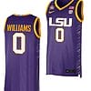 LaDazhia Williams Jersey LSU Tigers 2023 NCAA Basketball National Champions Purple #0 2 LaDazhia William Jersey LSU Tigers 2023 NCAA Basketball National Champions Purple #0