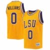 LaDazhia Williams Jersey LSU Tigers Basketball 2023 NCAA College Retro Gold #0 9 LaDazhia Williams Jersey LSU Tigers Basketball 2023 NCAA College Retro Gold #0
