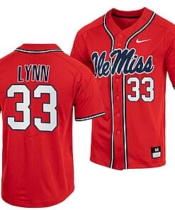 Lance LynnJersey Ole Miss Rebels College Baseball Red #33