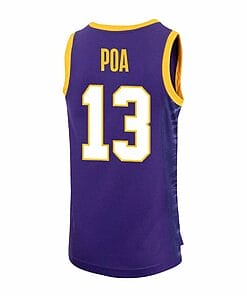 Last Tear Poa Jersey LSU Tigers Basketball 2023 NCAA College Purple 131 2