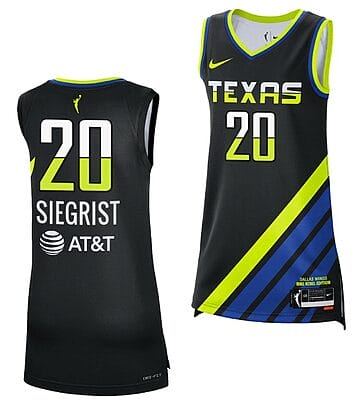 Maddy Siegrist Jersey Rebel Edition Dallas Wings College Basketball 2023 WNBA Draft Black #20 6 Maddy Siegrist Jersey Rebel Edition Dallas Wings College Basketball 2023 WNBA Draft Black #20