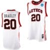 Matt Bradley Jersey San Diego State Aztecs College Basketball 2023 NCAA March Madness White #20