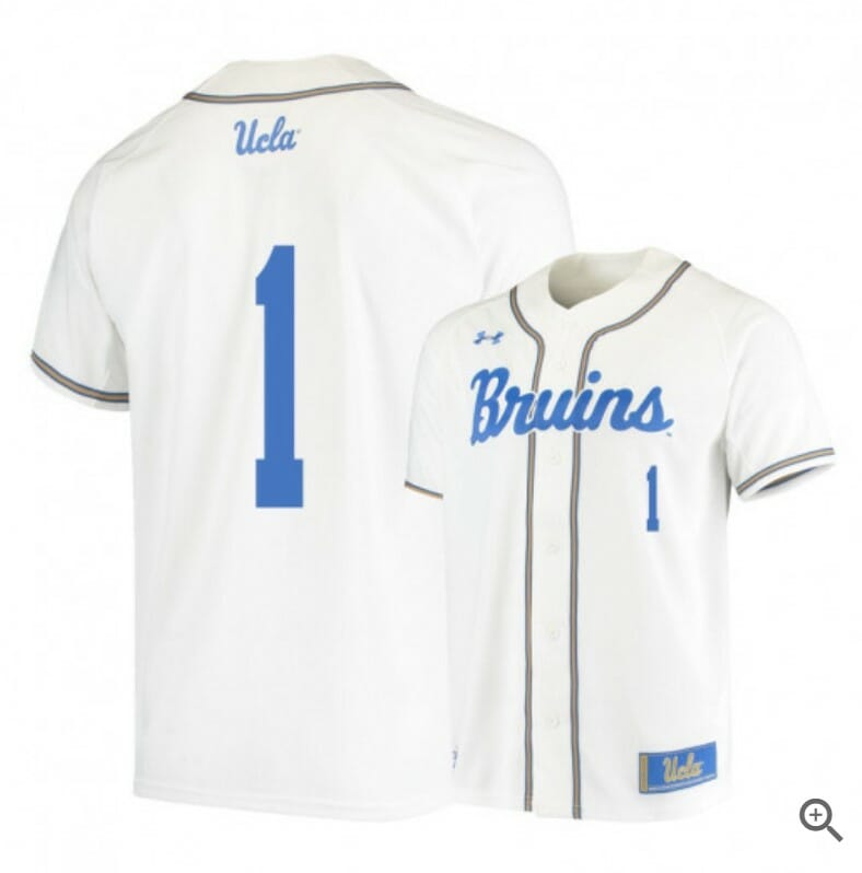 Matt McLain Jersey UCLA Bruins Baseball NCAA College White Alumni #1 1 Matt McLain Jersey UCLA Bruins Baseball NCAA College White Alumni #1