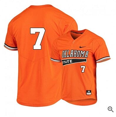 Max Hewitt Jersey Oklahoma State Cowboys Baseball NCAA College Orange Elite Alumni #7