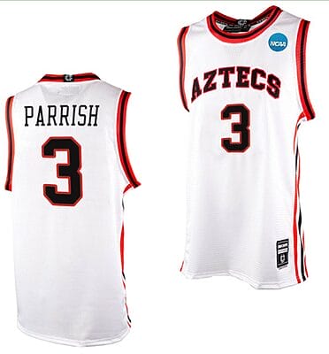 Micah Parrish Jersey San Diego State Aztecs College Basketball 2023 NCAA March Madness White #3