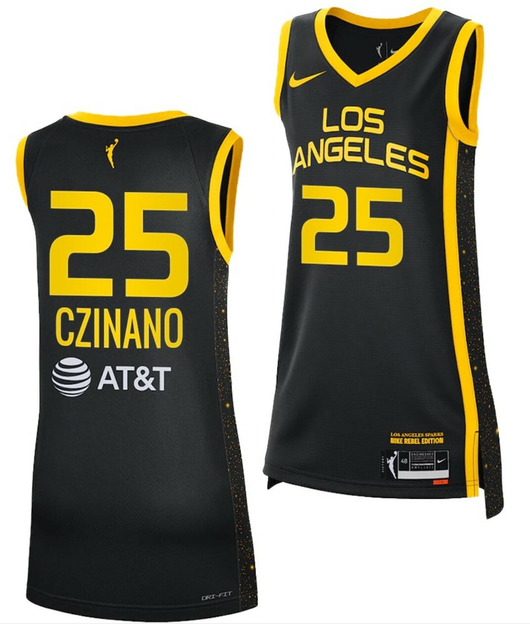 Monika Czinano Jersey Rebel Edition Los Angeles Sparks College Basketball 2023 WNBA Draft Black #25 1 Monika Czinano Jersey Rebel Edition Los Angeles Sparks College Basketball 2023 WNBA Draft Black #25