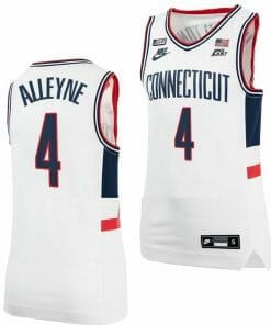 Nahiem Alleyne Jersey UConn Huskies College Basketball Alumni White #4