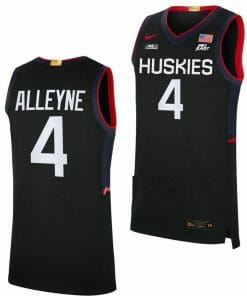 Nahiem Alleyne Jersey UConn Huskies College Basketball Limited Black #4